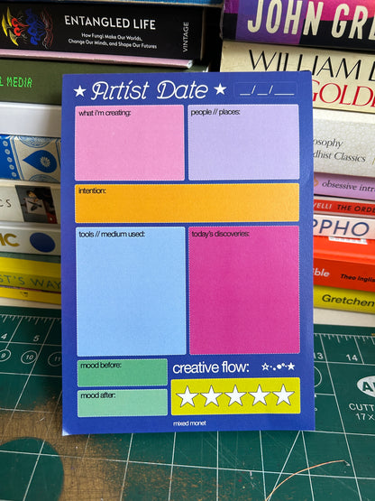 artist date notepad